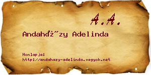 Andaházy Adelinda névjegykártya
